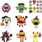 Crafts Kits for Kids, Halloween Hanging Ornaments DIY Make Your Own Monster Set Art, Halloween Handcraft Home Classroom Game Activities Party Favors Tree Decoration